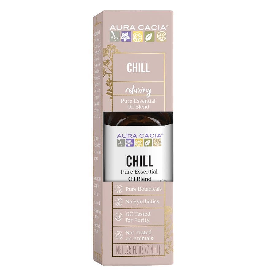 Aura Cacia Chill Essential Oil Blend, Boxed 0.25 Fl. Oz.