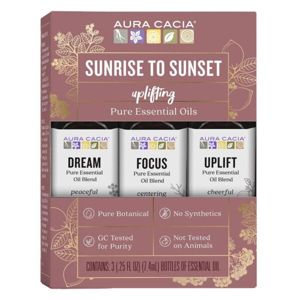 Aura Cacia Sunrise to Sunset Essential Oil Kit