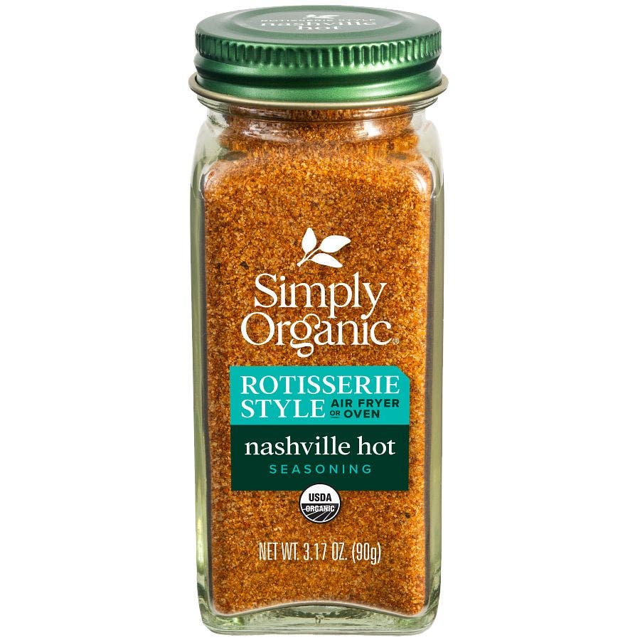 Simply Organic Nashville Hot Rotisserie Style Seasoning 3.17 oz.