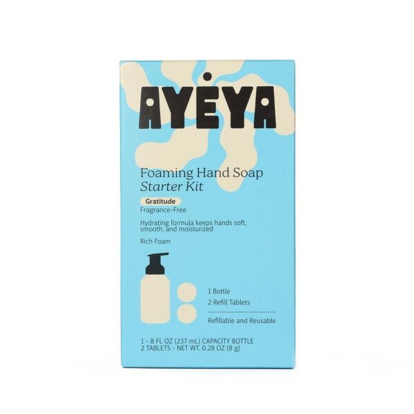 Ayeya Fragrance-Free Gratitude Foaming Hand Soap Starter Kit