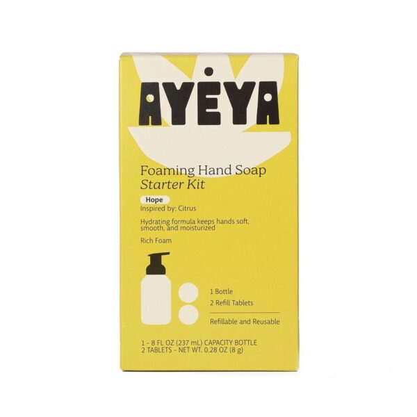 Ayeya Citrus Hope Foaming Hand Soap Starter Kit