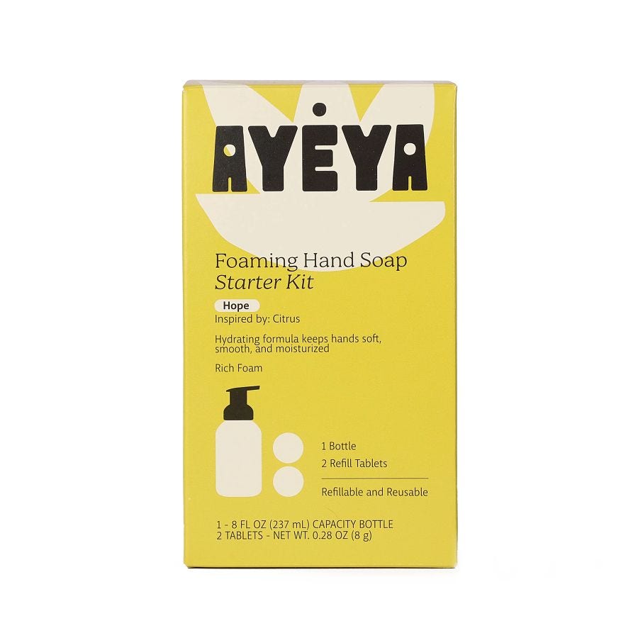 Ayeya Citrus Hope Foaming Hand Soap Starter Kit