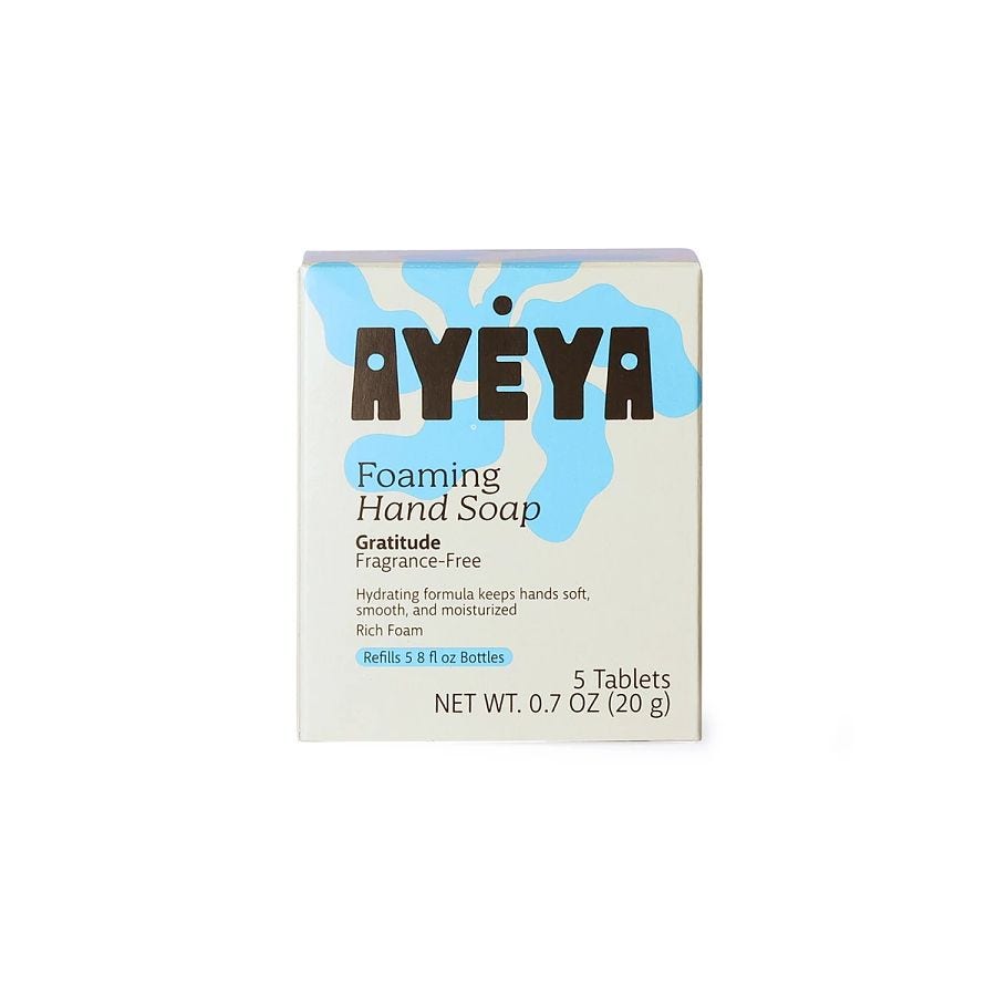 Ayeya Fragrance-Free Gratitude Foaming Hand Soap Refill Tablets 5 count
