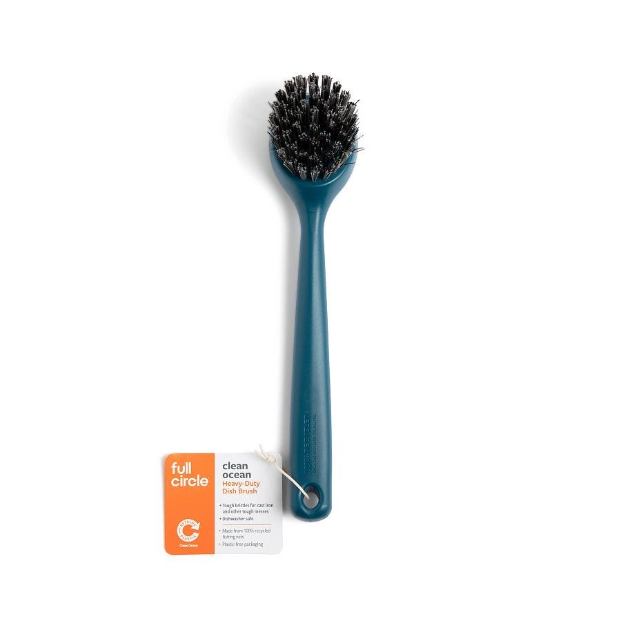 Full Circle Teal Clean Ocean Heavy Duty Dish Brush