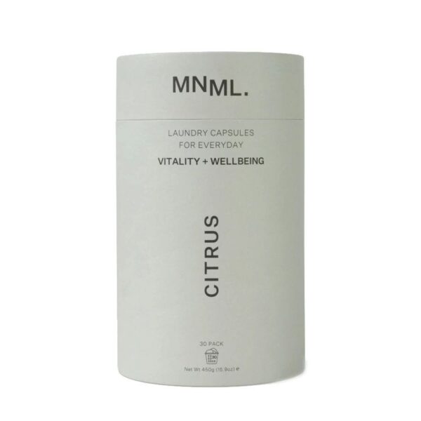 MNML Vitality + Wellbeing Citrus 3-in-1 Laundry Capsules 30 pack
