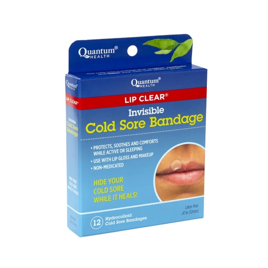 Quantum Health Lip Clear Invisible Cold Sore Bandages 12 count