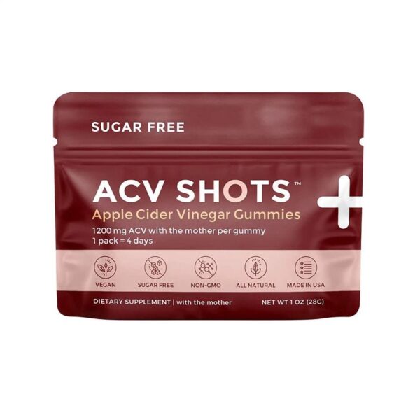 Seattle Gummy Company Apple Cider Vinegar Sugar Free Gummies 4 count