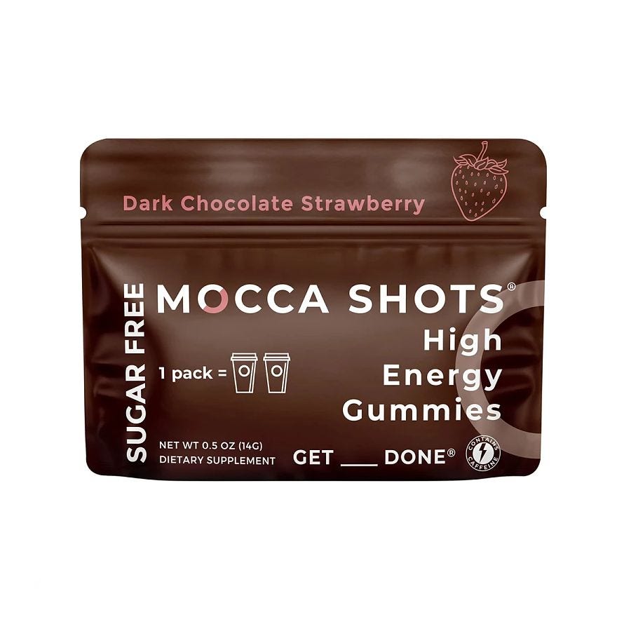 Seattle Gummy Company Dark Chocolate Strawberry Mocca Shots Gummies 2 count