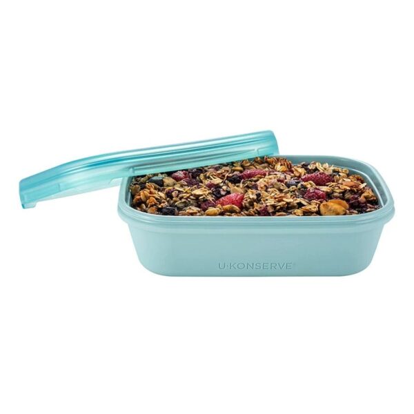 U-Konserve Silicone Rectangle Seafoam BounceBox 24 oz.