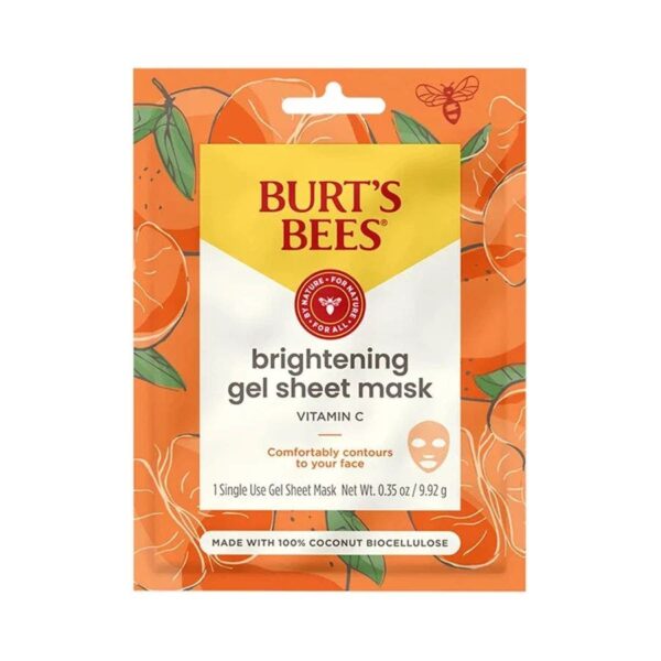 Burt's Bees Brightening Biocellulose Gel Face Mask 0.35 oz.
