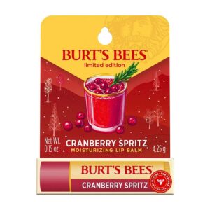 Burt's Bees Holiday Cranberry Spritz Lip Balm 0.15 oz. blister box