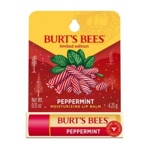 Burt's Bees Holiday Peppermint Lip Balm 0.15 oz. blister box