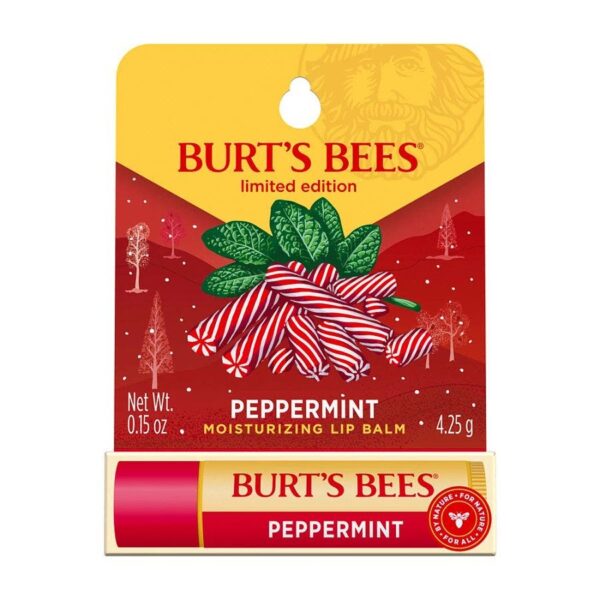 Burt's Bees Holiday Peppermint Lip Balm 0.15 oz. blister box