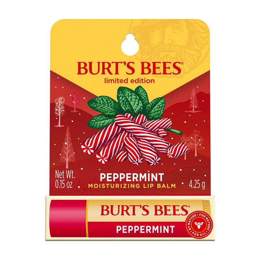 Burt's Bees Holiday Peppermint Lip Balm 0.15 oz. blister box