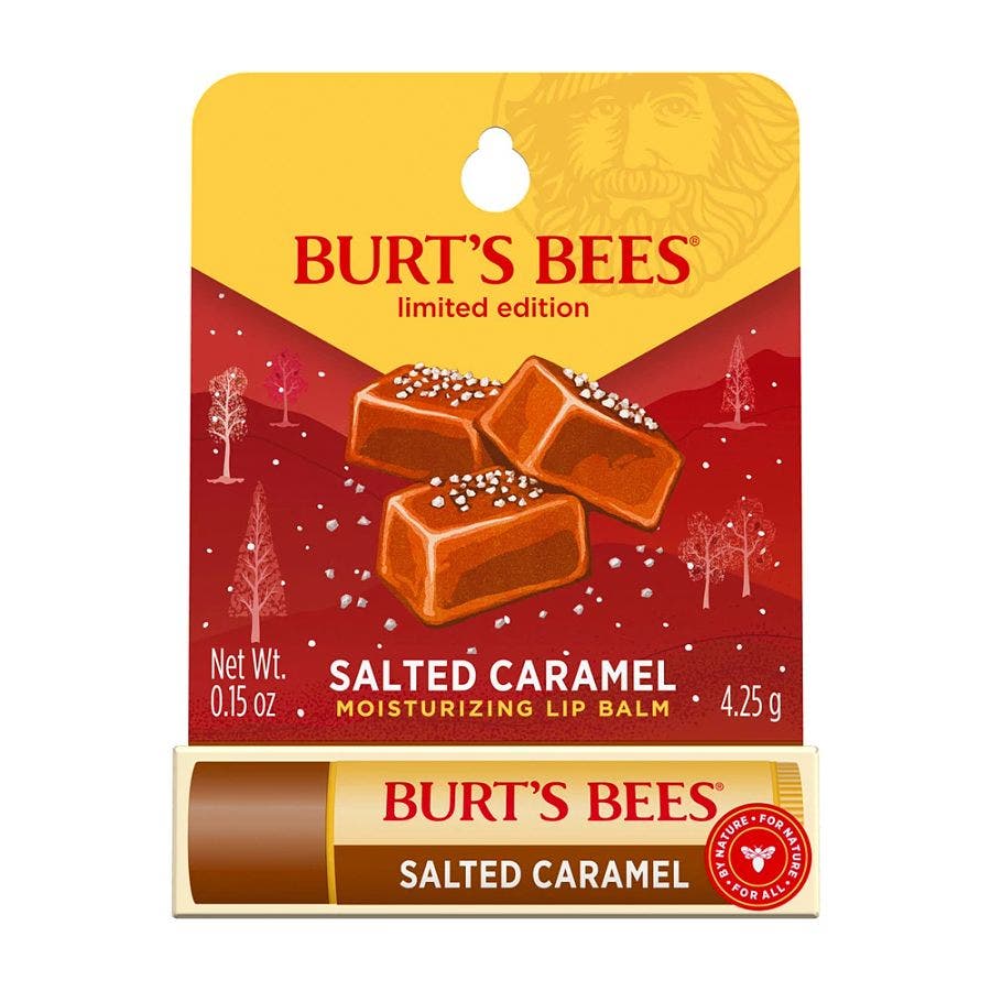 Burt's Bees Holiday Salted Caramel Lip Balm 0.15 oz. blister box