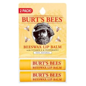 Burt's Bees Beeswax Lip Balm 2 (0.15 oz.) tubes in blister box