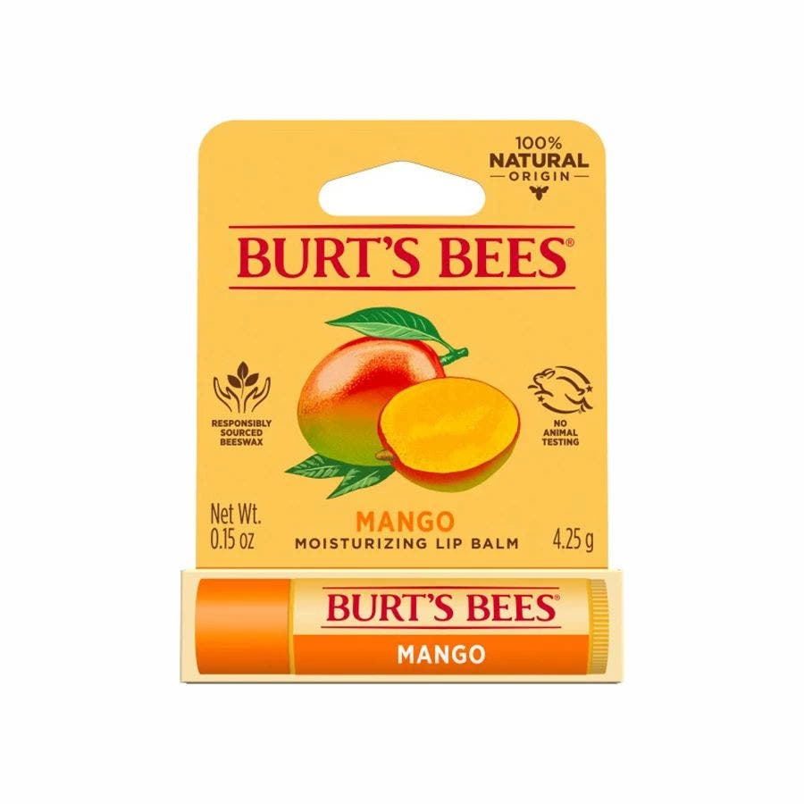 Burt's Bees Mango Lip Balm 0.15 oz. blister box