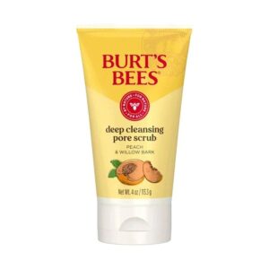 Burt's Bees Peach & Willow Bark Deep Pore Scrub 4 oz.