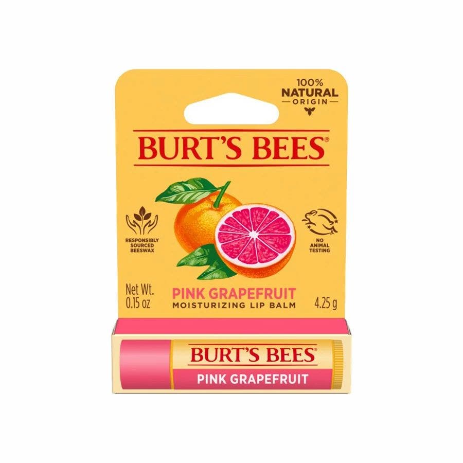 Burt's Bees Pink Grapefruit Lip Balm 0.15 oz. blister box