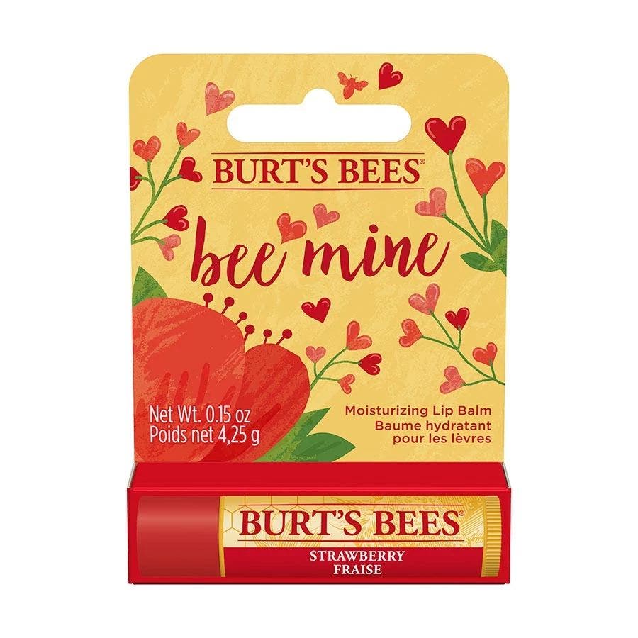 Burt's Bees Bee Mine Strawberry Lip Balm 0.15 oz. blister box
