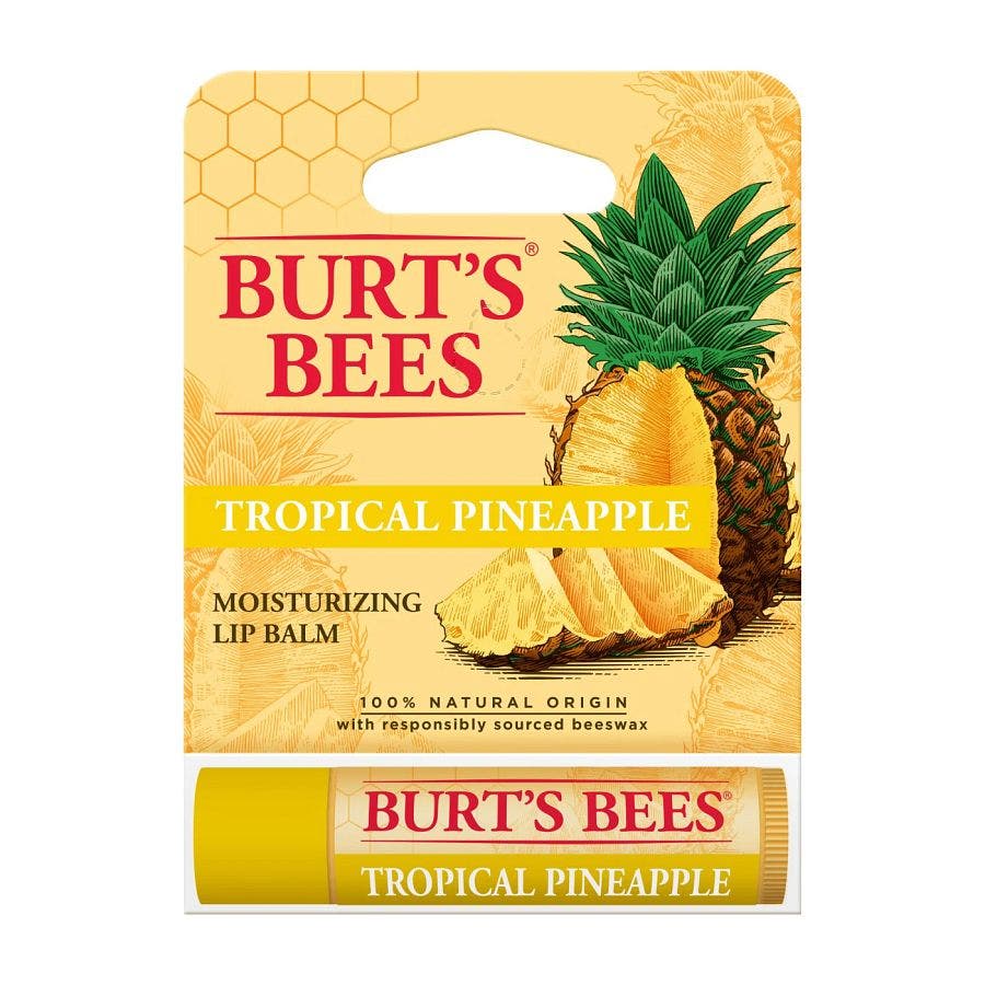 Burt's Bees Tropical Pineapple Lip Balm 0.15 oz. blister box
