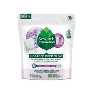 Seventh Generation Lavender Laundry Detergent Packs 45 count