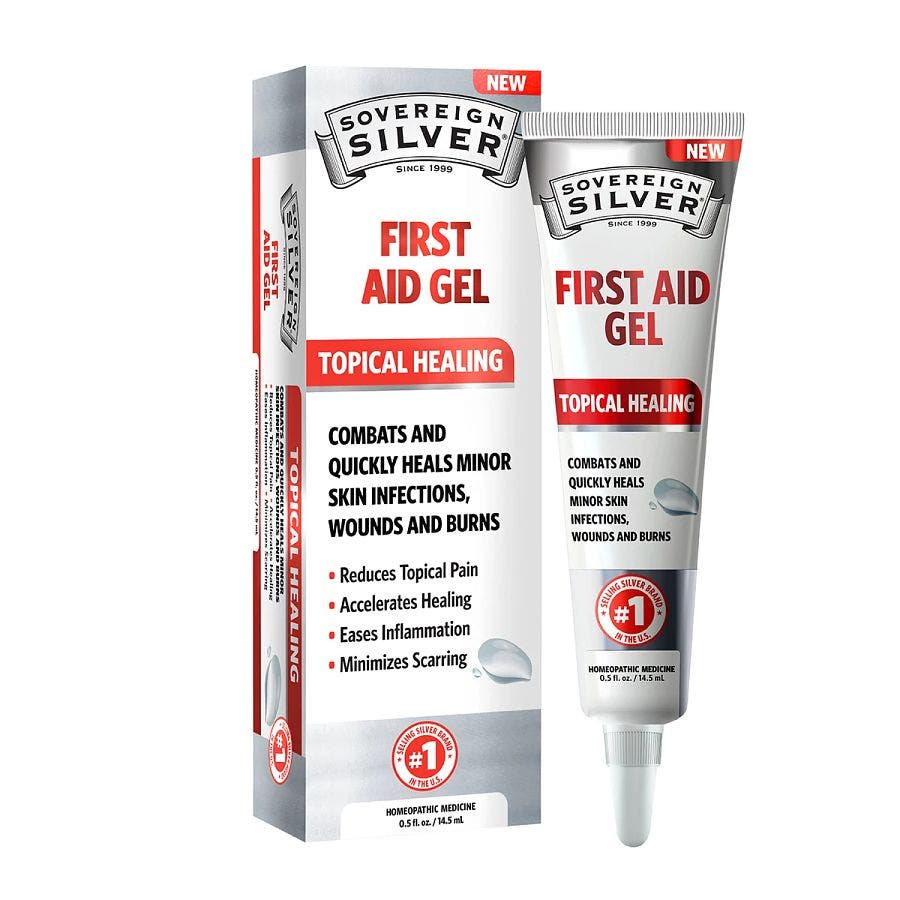 Sovereign Silver Topical Healing First Aid Gel 0.5 oz. tube