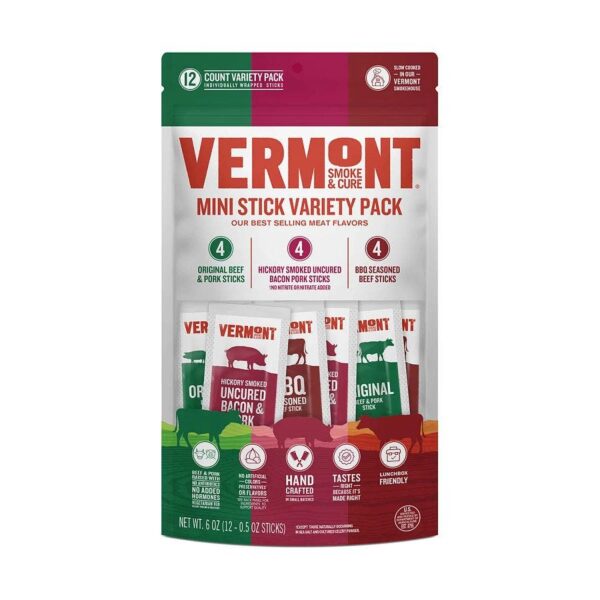 Vermont Smoke & Cure Mini Stick Variety Pack 12 count