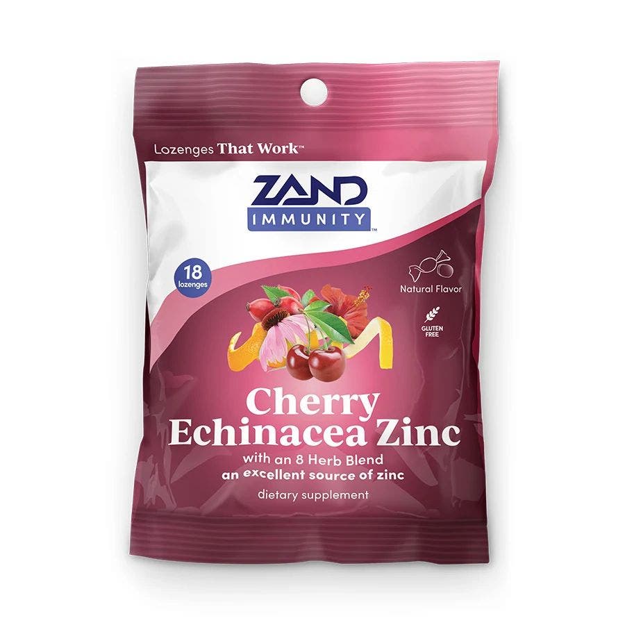 Zand Cherry Echinacea Zinc Lozenges 18 count
