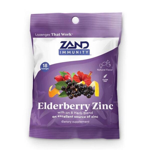 Zand Elderberry Zinc Lozenges 18 count