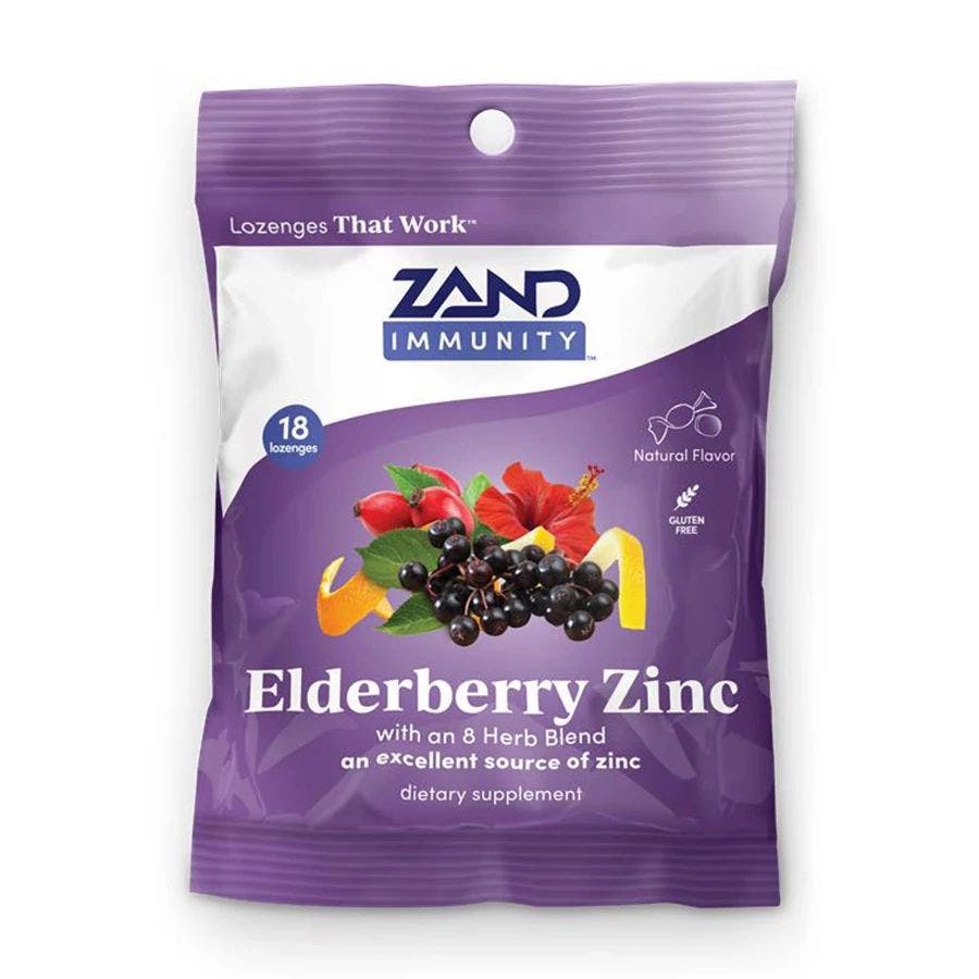 Zand Elderberry Zinc Lozenges 18 count