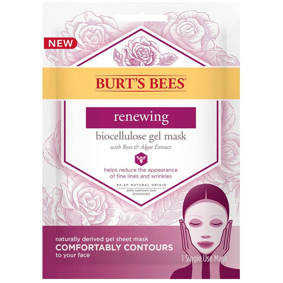 Burt's Bees Renewing Biocellulose Gel Face Mask 0.35 oz.