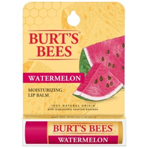 Burt's Bees Watermelon Lip Balm 0.15 oz. tube in blister box