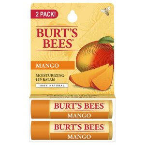 Burt's Bees Mango Lip Balms 2 (0.15 oz.) tubes in blister box