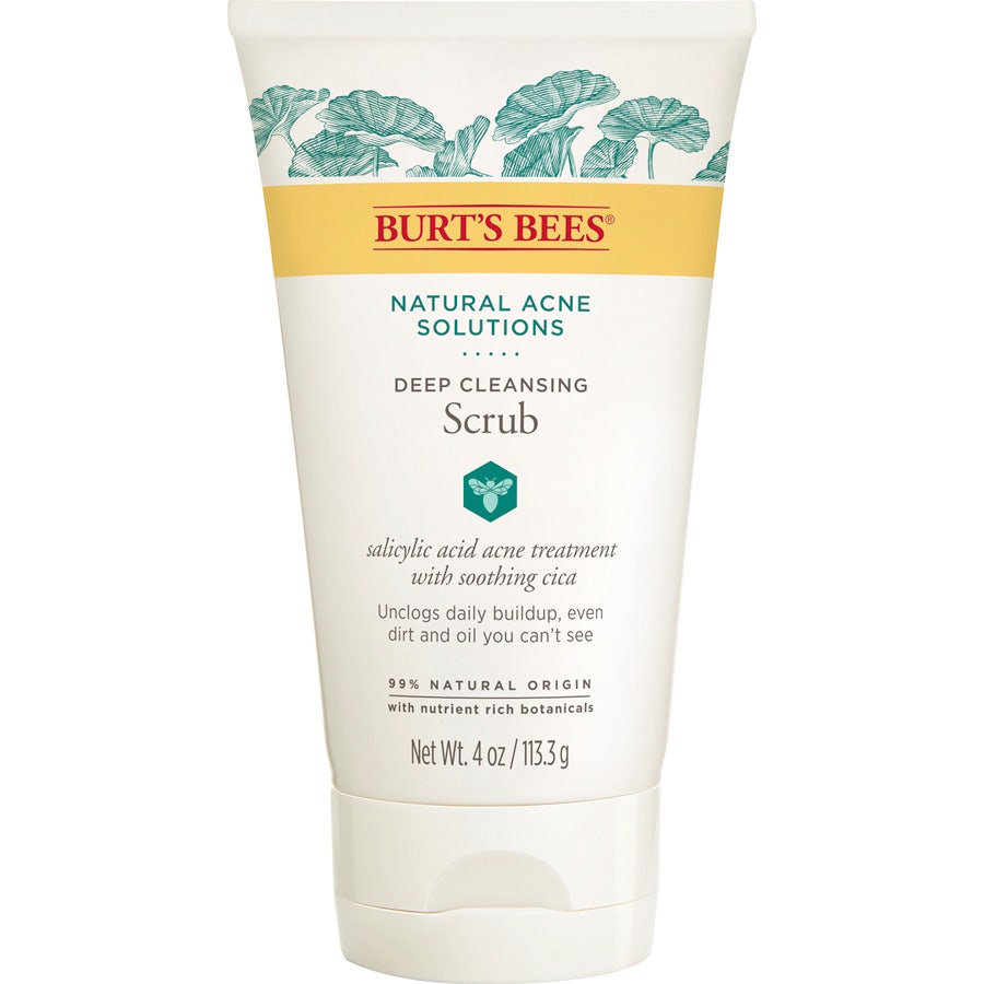 Burt's Bees Natural Acne Solutions Deep Cleansing Scrub 4 oz.