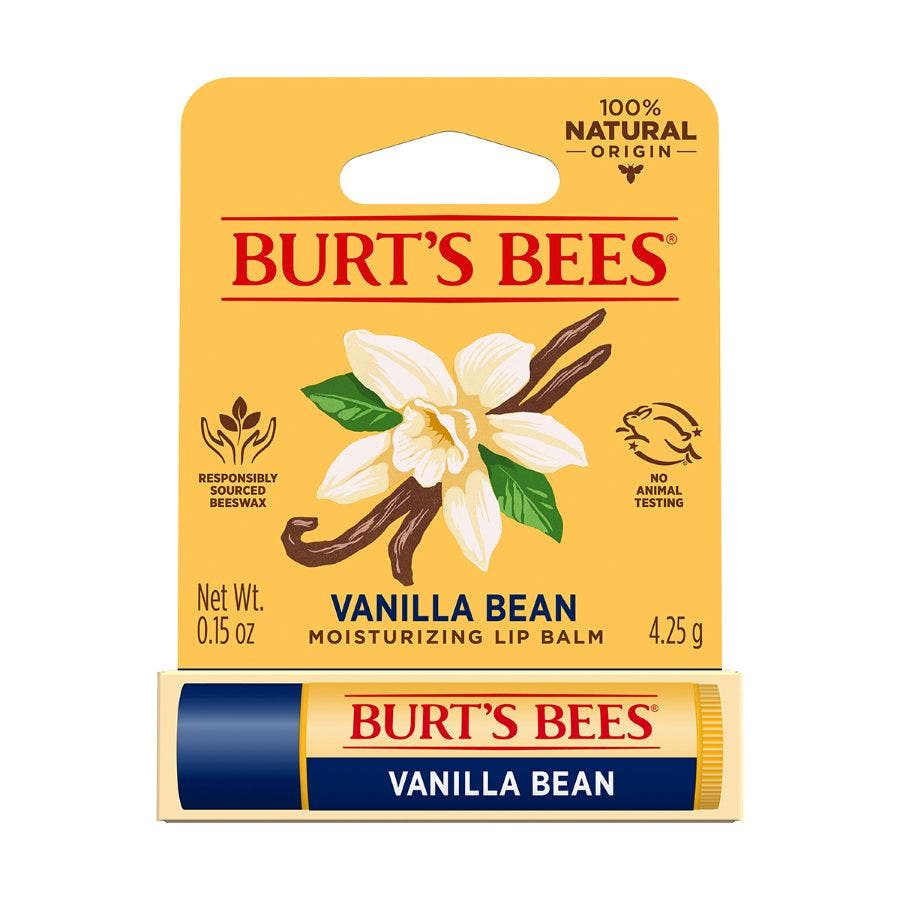 Burt's Bees Vanilla Bean Lip Balm 0.15 oz. blister box