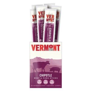 Vermont Smoke & Cure Chipotle Beef & Pork Sticks 24 (1 oz.) sticks per box