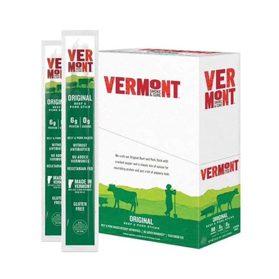 Vermont Smoke & Cure Original Beef & Pork Sticks 24 (1 oz.) sticks per box