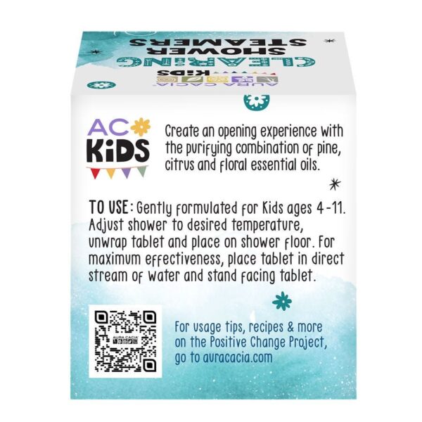 Aura Cacia Kids Clearing Shower Steamers - Image 2