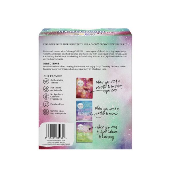 Aura Cacia Groovy Fizzy Bath Kit - Image 2