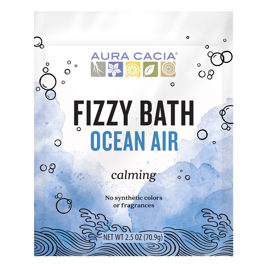 Aura Cacia Ocean Air Fizzy Bath, 2.5 oz.
