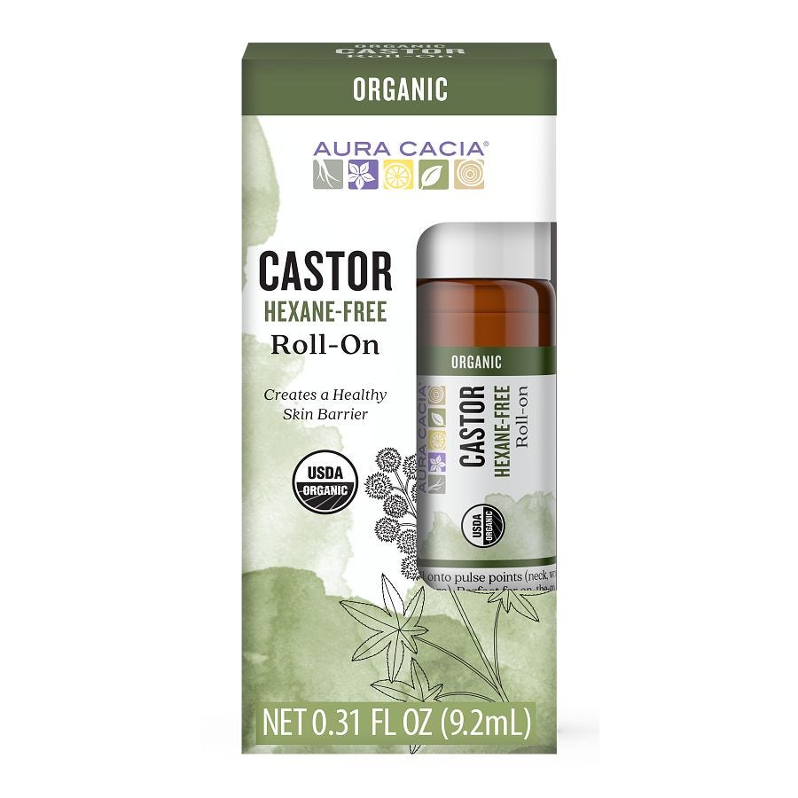 Aura Cacia Castor Oil Roll-On