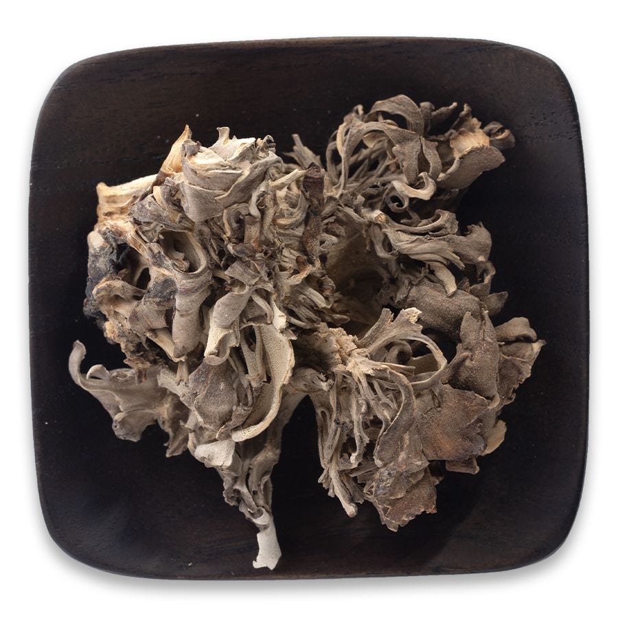 Frontier Co-op Maitake Mushrooms, Dried Slices, Organic 1/4 lb.