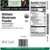 Frontier Co-op Shiitake Mushroom Powder, Organic 1/4 lb. - Image 2