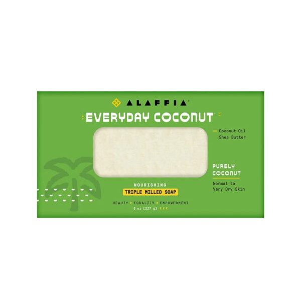 Alaffia Coconut Everyday Shea Bar Soap 8 oz.