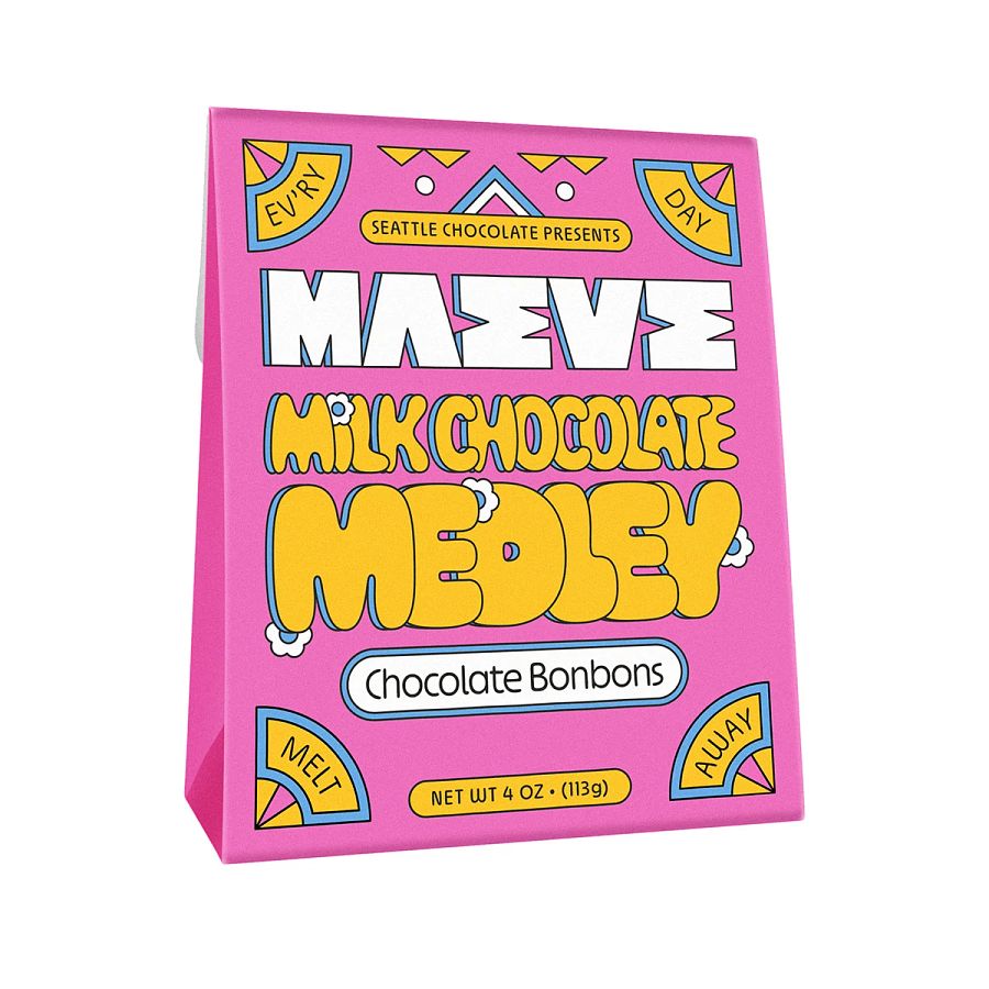 Maeve by Seattle Chocolate Assorted Medley Milk Chocolate Bonbons 4 oz.