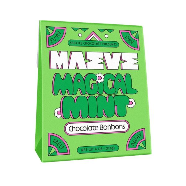 Maeve by Seattle Chocolate Magical Mint Milk Chocolate Bonbons 4 oz.