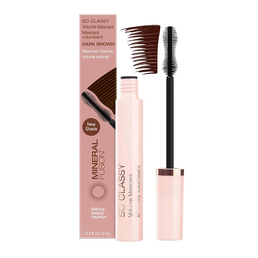 Mineral Fusion Dark Brown SO Classy Volumizing Mascara 0.3 fl. oz.