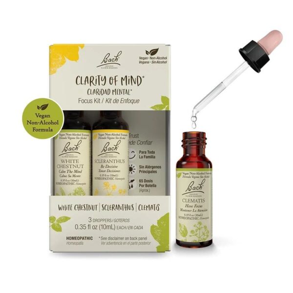 Bach Flower Remedies Clarity of Mind Focus Non-Alcohol Flower Essence Kit - Image 2