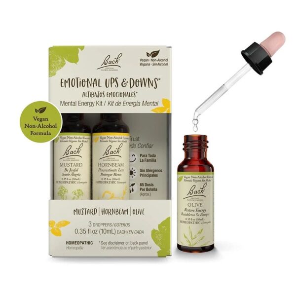Bach Flower Remedies Emotional Ups & Downs Mental Energy Non-Alcohol Flower Essence Kit - Image 3